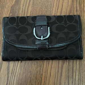 Coach wallet, dark brown